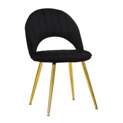 Krzesła Flex Czarne 2 szt. Mauro Ferretti
