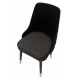 Krzesła Glamour Venus Czarne 2 szt. Mauro Ferretti
