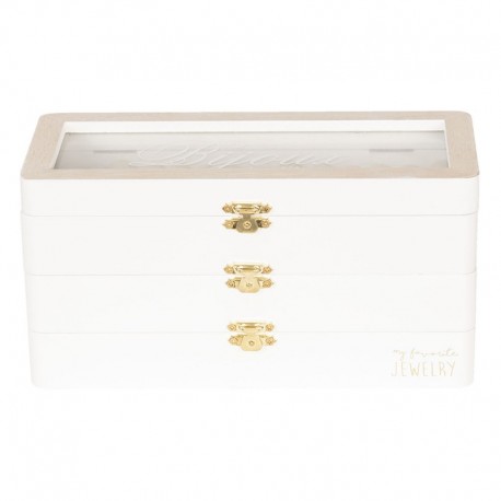 Organizer Na Biżuterię Biały Clayre & Eef