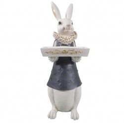 Wysoka Figurka Zając z Tacą A Clayre & Eef