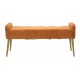 Ławka Glamour Pikowana Pomarańczowa Mauro Ferretti