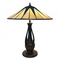 Lampa Tiffany Witrażowa Stołowa H Clayre & Eef