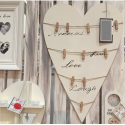 Tablica z Klamerkami Serce