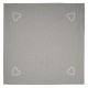 Szary Obrus Prowansalski z Sercem Kwadratowy B Clayre & Eef