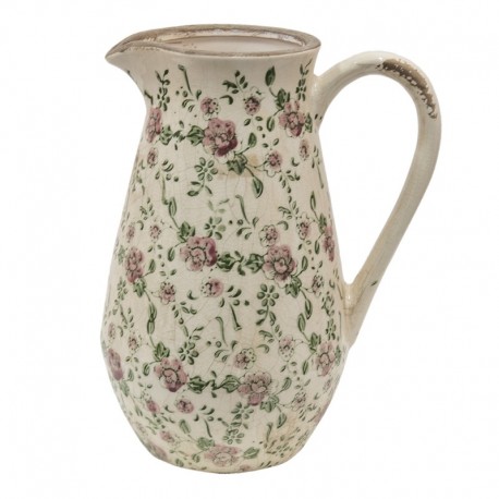 Ceramiczny Dzbanek Prowansalski w Kwiaty G Clayre & Eef