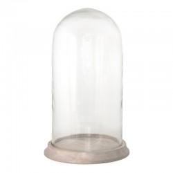 Szklany Klosz z Szarą Podstawką B Clayre & Eef