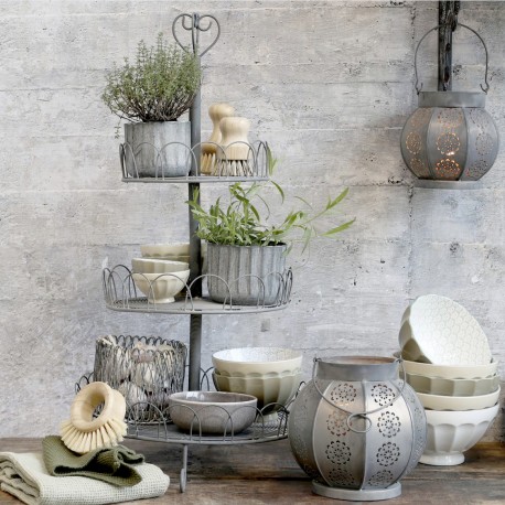 Piętrowa Patera W Stylu Prowansalskim Chic Antique Metalowa A