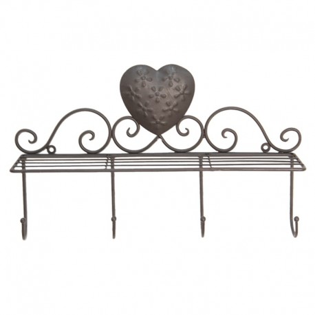 Wieszaki z Półeczką Prowansalskie z Sercem Clayre & Eef