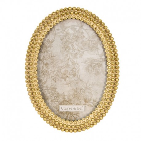 Ramka Na Zdjęcia Owalna Złota Clayre & Eef