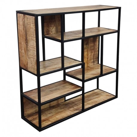 Półka Ścienna Loft z Drewna Mangowego A Clayre & Eef