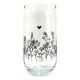 Szklanki w Stylu Prowansalskim w Czarne Kwiaty A Clayre & Eef