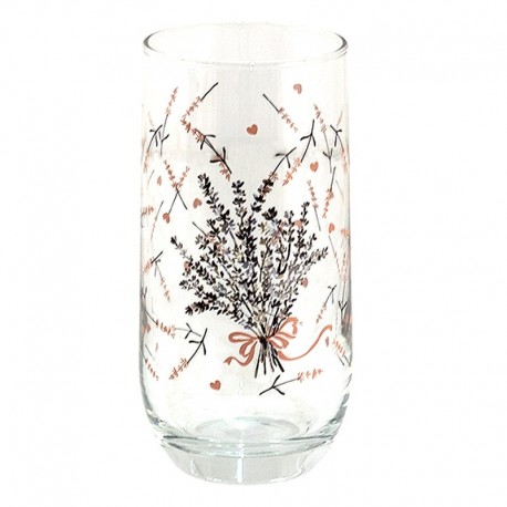 Szklanki w Stylu Prowansalskim z Lawendą A Clayre & Eef