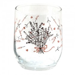 Szklanki w Stylu Prowansalskim z Lawendą B Clayre & Eef