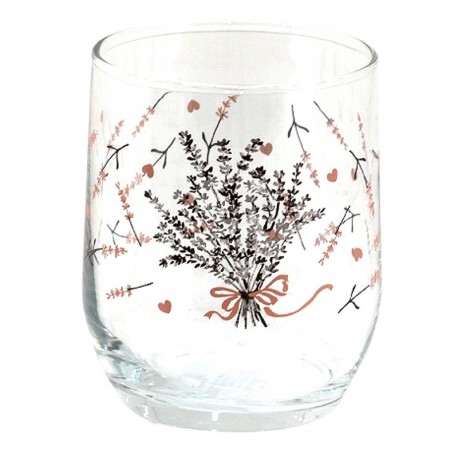 Szklanki w Stylu Prowansalskim z Lawendą B Clayre & Eef