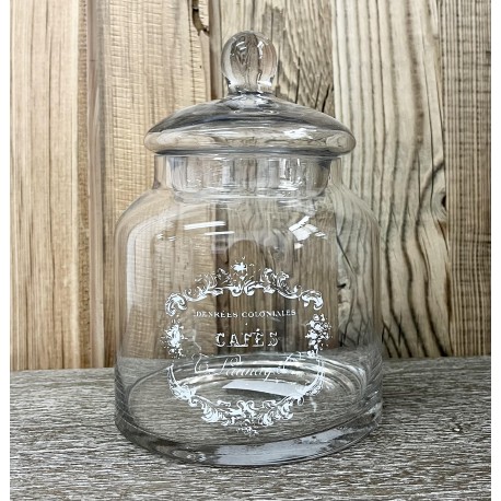 Sklany Pojemnik Chic Antique z Napisami 1