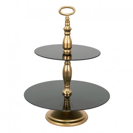 Piętrowa Patera ze Szklanymi Talerzami Clayre & Eef