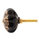 Ceramiczna Gałka Meblowa Czarno-Złota C Clayre & Eef