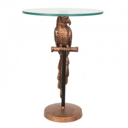 Stolik z Papugą i Szklanym Blatem Clayre & Eef
