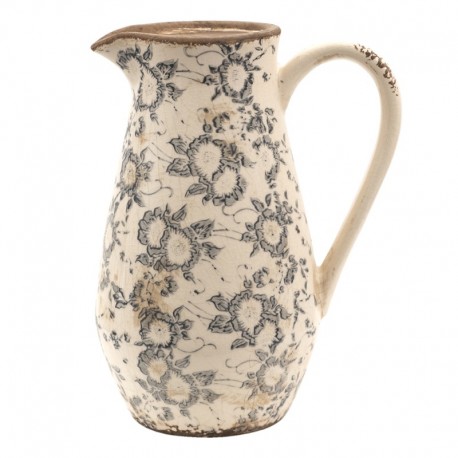 Ceramiczny Dzbanek Prowansalski w Kwiaty I Clayre & Eef