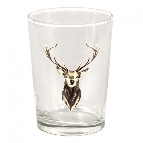 Szklanki/Lampioniki w Stylu Skandynawskim z Jeleniem A Clayre & Eef