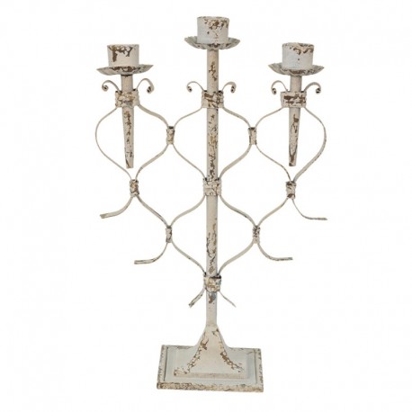 Świecznik w Stylu Prowansalskim Potrójny Clayre & Eef