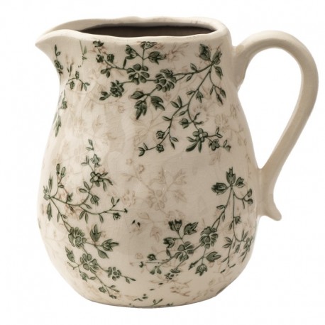 Ceramiczny Dzbanek Prowansalski w Kwiaty R Clayre & Eef