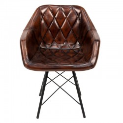 Skórzane Krzesło z Podłokietnikami Clayre & Eef