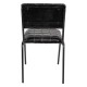 Skórzane Krzesła Czarne Clayre & Eef