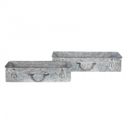 Metalowe Osłonki Na Kwiaty Walizki 2 szt. Clayre & Eef