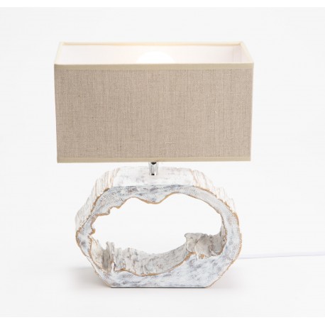 Lampka Stołowa w Stylu Rustykalnym Pień