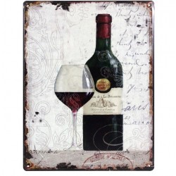 Metalowe Obrazki z Winem 1