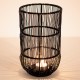 Czarny Lampion Na Tealight Druciany Clayre & Eef