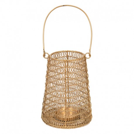 Złoty Lampion Na Tealight Druciany A Clayre & Eef