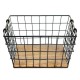 Druciany Kosz Z Drewnianym Dnem Clayre & Eef