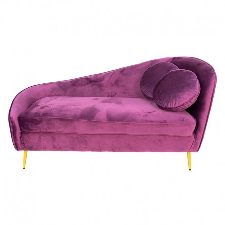 Sofa Welurowa Glamour Fioletowa Clayre & Eef