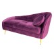 Sofa Welurowa Glamour Fioletowa Clayre & Eef