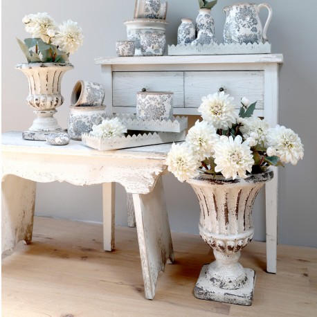 Osłonka Na Doniczkę Chic Antique Rattan Corte Kremowa E