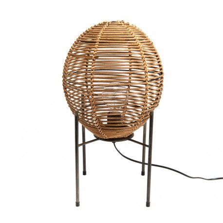 Rattanowa Lampa Stołowa A