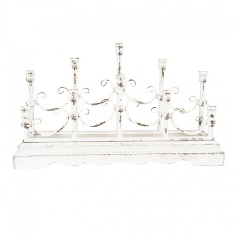 Duży Świecznik Prowansalski Przecierany Clayre & Eef