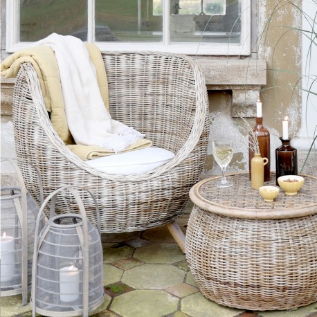 Rattanowe Krzesło Chic Antique z Poduszką