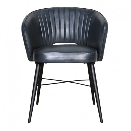 Krzesło Ze Skórzanym Obiciem D Clayre & Eef