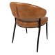 Krzesło Ze Skórzanym Obiciem F Clayre & Eef