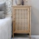 Szafka Nocna Boho Chic Antique z Rattanowymi Frontami