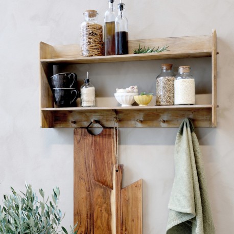 Półka Ścienna Chic Antique z Wieszakami i Przegródkami