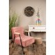 Welurowy Fotel Relax Różowy Clayre & Eef