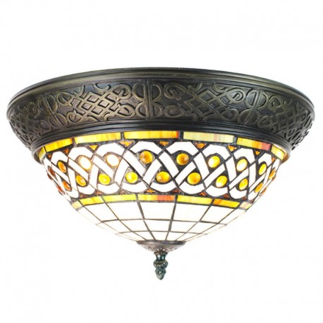 Lampa Tiffany Plafon I Clayre & Eef