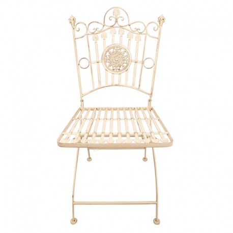 Metalowe Krzesło Prowansalskie Clayre & Eef