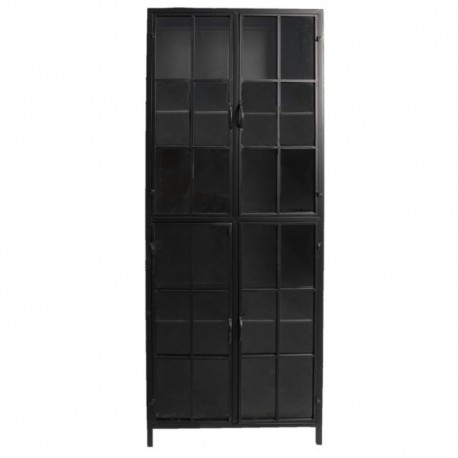 Metalowa Witryna Industrialna Czarna B Clayre & Eef