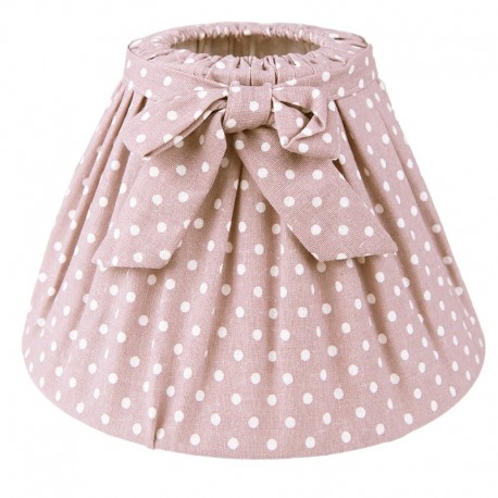 Bawełniany Abażur w Kropki z Kokardą D Clayre & Eef