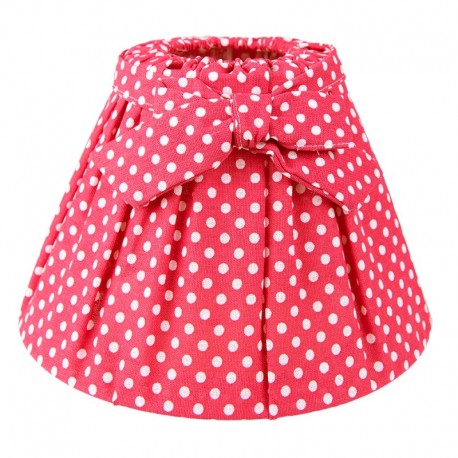 Bawełniany Abażur w Kropki z Kokardą H Clayre & Eef